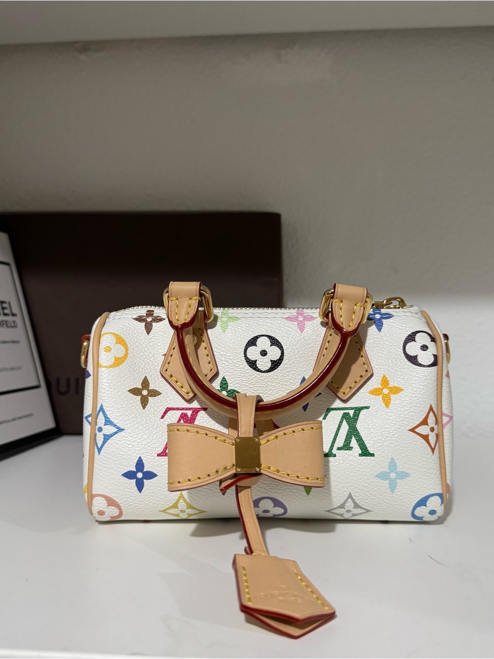Louis Vuitton White Murakami Monogram Nano Speedy - Picture 2 of 10